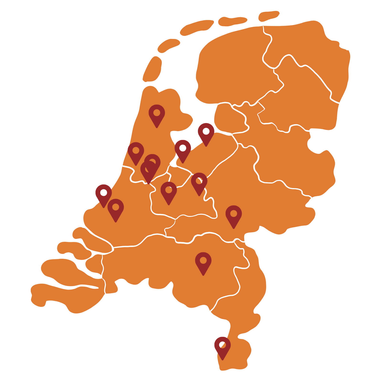 Chabad locaties in Nederland