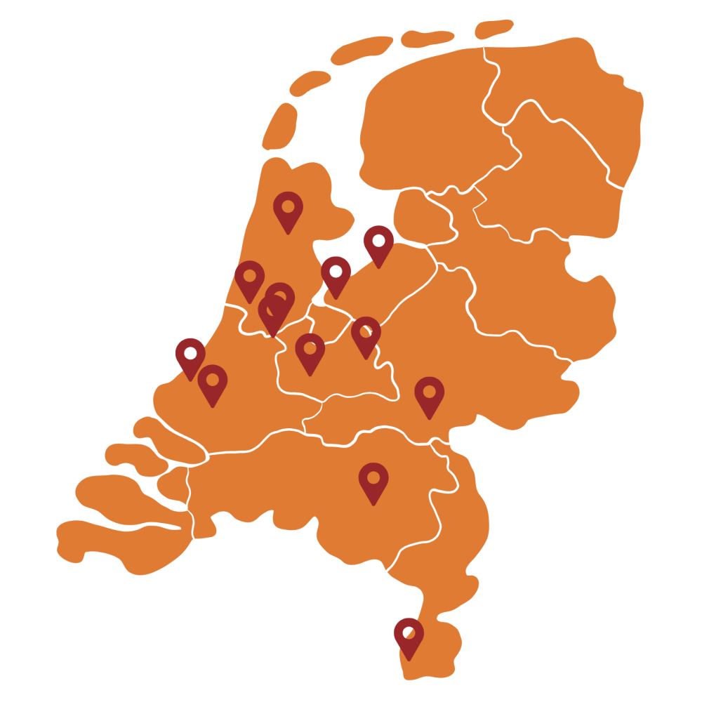 Chabad locaties in Nederland